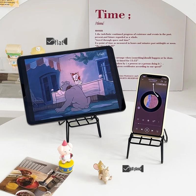 Creative Metal Phone Holder - Minimalist Chair Design, Portable, Multi-functional.