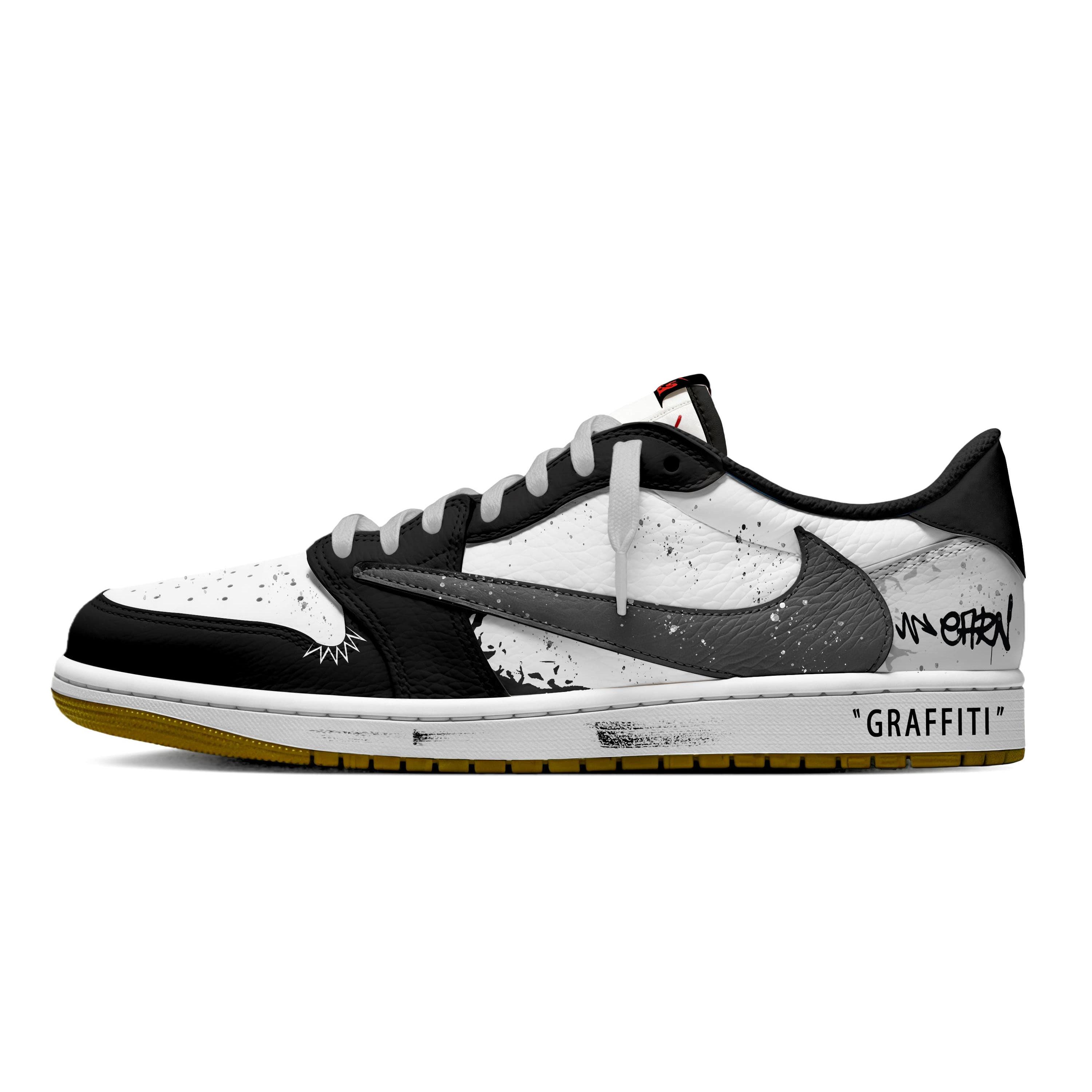 

Jordan x Travis Scott Air Jordan 1 Пляма від чорнила Гачок 7.0 Низькі Нековзкі Низькі Кросівки для баскетболу Вінтажні Жіночі DZ4137-700(Команда1897-) 43