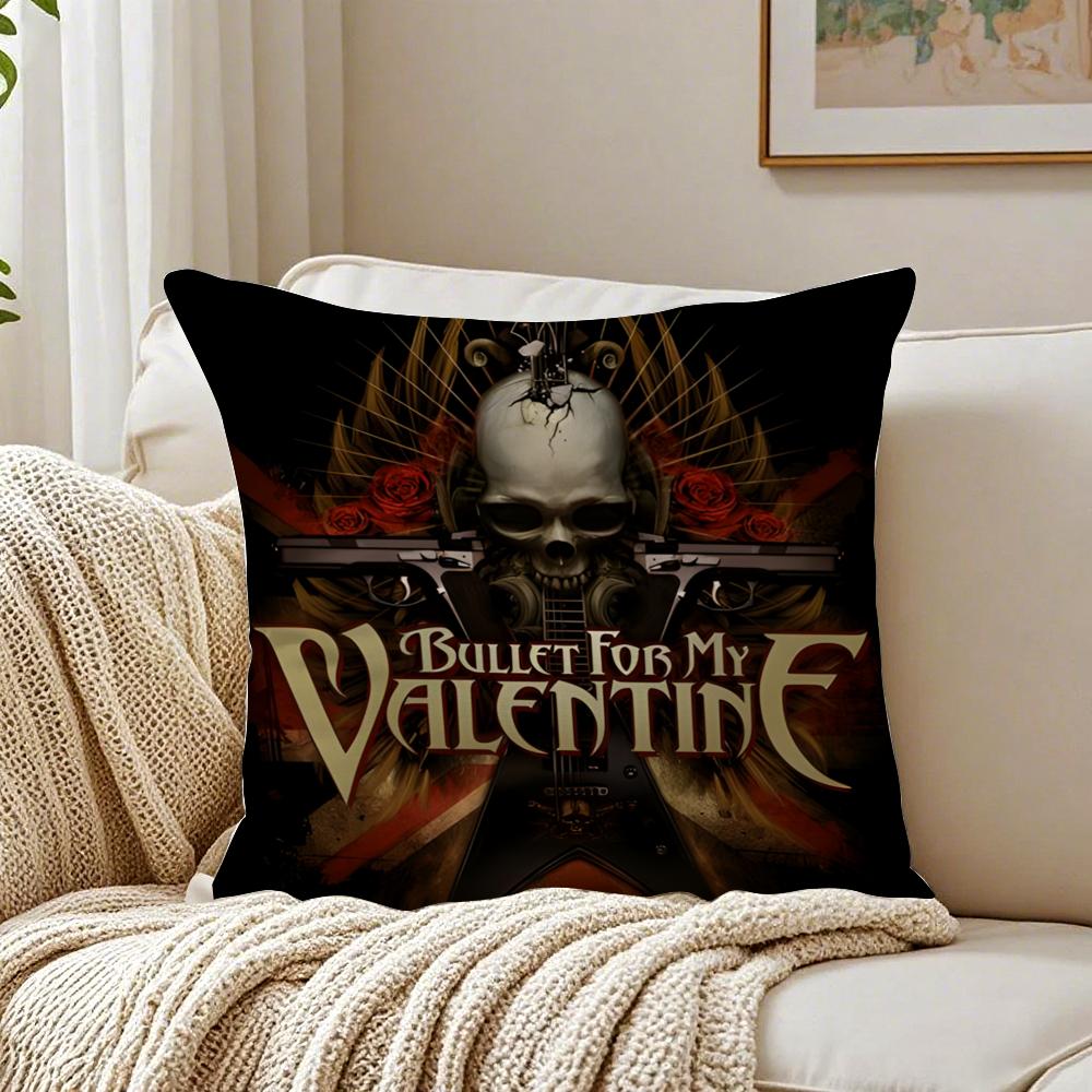 

band emotional BBullet for My VValentine Cushion Cover Pillowcase Antidustmite living Room Sofa Decor Cushion Room 30X30cm