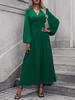 Women's High Slit Lantern Sleeve Dress - Fall/Winter Collection