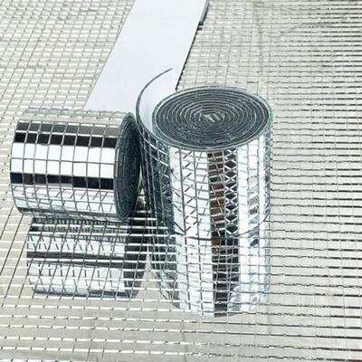 Design Innovativo con Specchi in Vetro Argentato in una Confezione da 150 Piastrelle