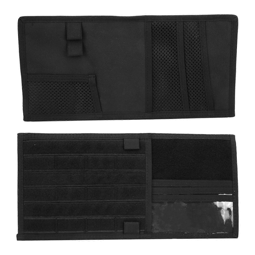 Auto Sun Visor Storage Bag HighCapacity Oxford Cloth for Cars Trucks SUVs Pickups(Black )