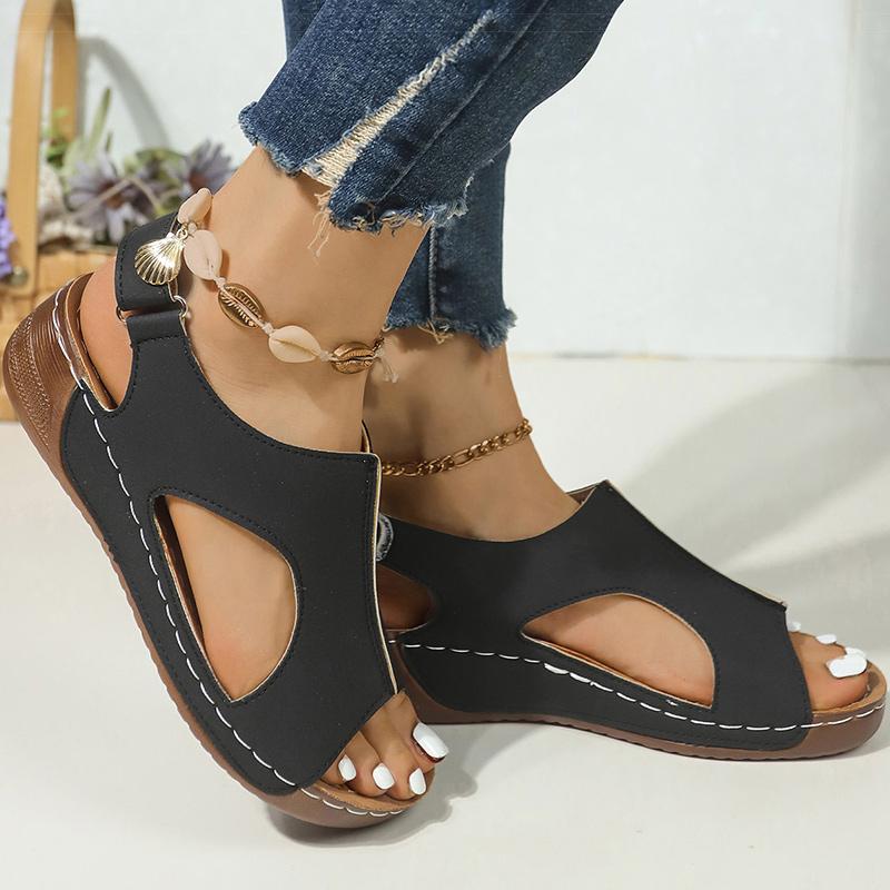 Fashion Women Sandals Wedge Heels Sandals For Summer Shoes Women 2024 New Platform Sandals Wedges Shoes Heeled Woman Elegant Footwear