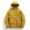 Men's White Duck Down Jacket Warm Hooded Thick Puffer Jacket Coat Casual  Overcoat Thermal Winter Parka Men