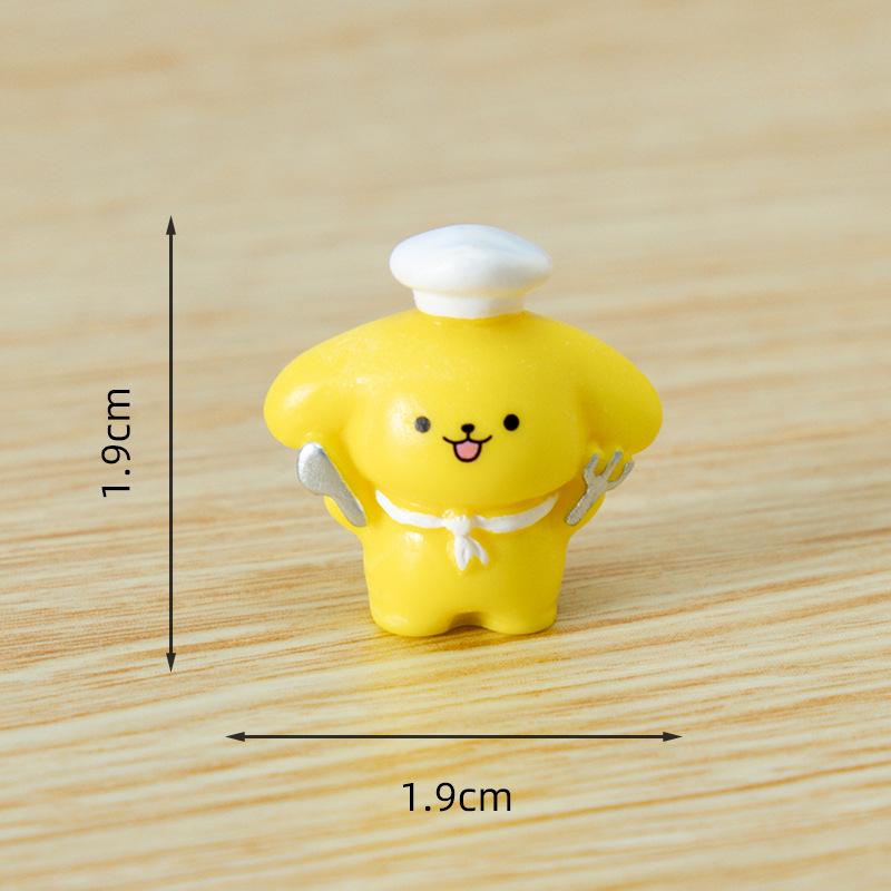 Cute Micro-landscape, Yellow Cream, Cute Chef, Puppy, Diy Home Decorations, Hair Clips, Doll House, Small Ornaments