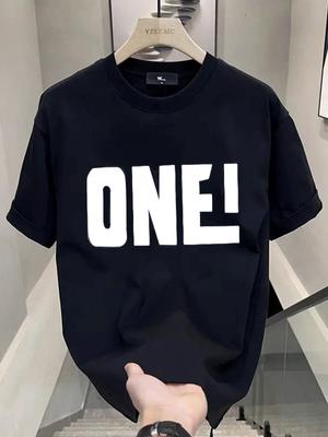 2025 Summer New Fantastic Mens 100 Pure Cotton and Pure Colour of ColthesTShirt  for Men Quick Drying Comfortable TShirt