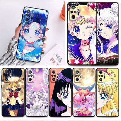 Θήκη Κινητού για Redmi Note 9 11S 9S 11T 11 Pro 8T 10 Lite 7 10S 8 Αντικραδασμική TPU Μαλακό Κάλυμμα Ιαπωνικό Anime Kawaii Θάλασσα Φεγγάρι