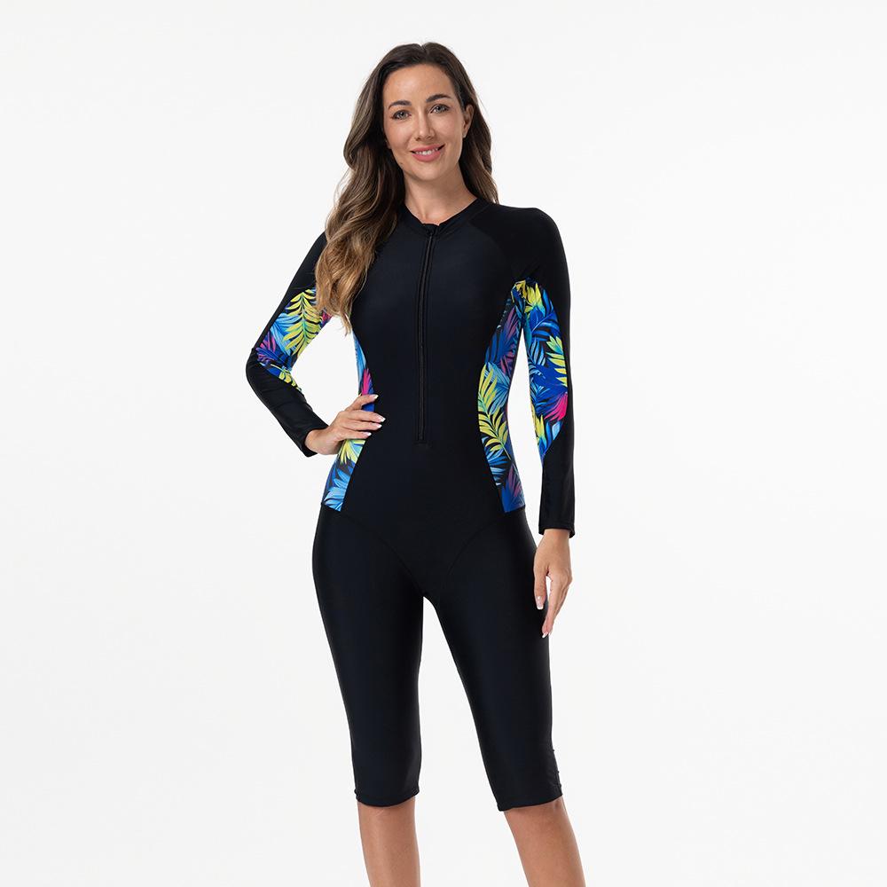 Muta da Surf Stile Mediorientale 2025 - Tuta Intera con Zip e Maniche Lunghe Modellante