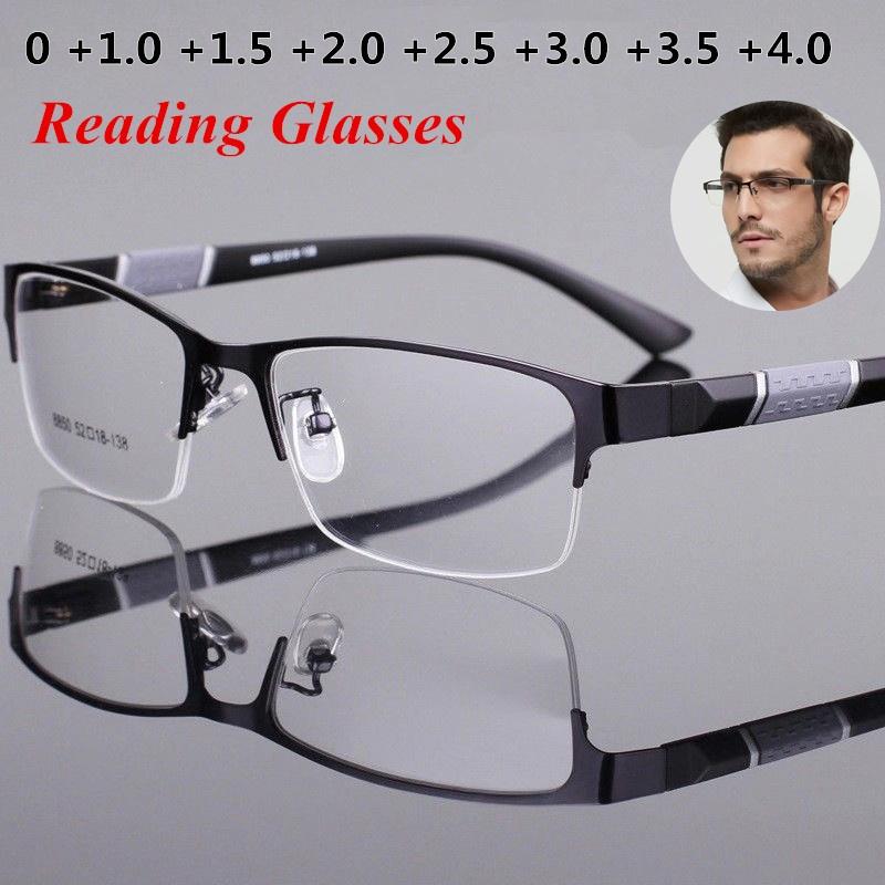 Buy Male Ultrlight Anti Blue Retro Eyeglasses Diopter Presbyopic