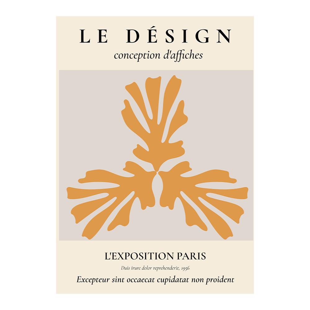 Bohemian Abstract Matisse Beige White Line Wall Art Poster Minimalist Canvas Paintings Print Picture for Living Room Interior Home