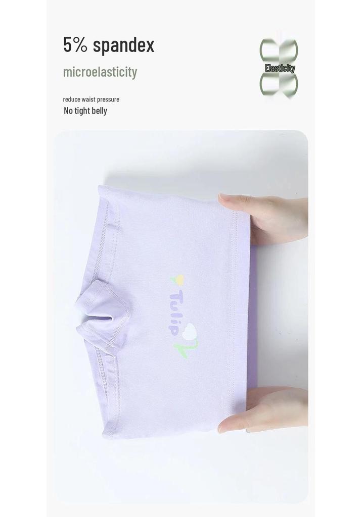 Children's Antibacterial Cotton Boyshorts - A-Grade Pure Combed Cotton with Non-Binding Legs, Full Cotton Crotch.