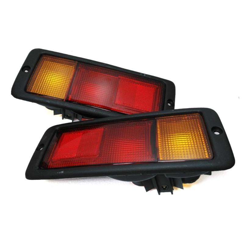 Bakre Bumper Reflexer Ljus MB124963 MB124964 För Pajero Montero 1992-99 Bakre Bumper Dimljus Varningslampor