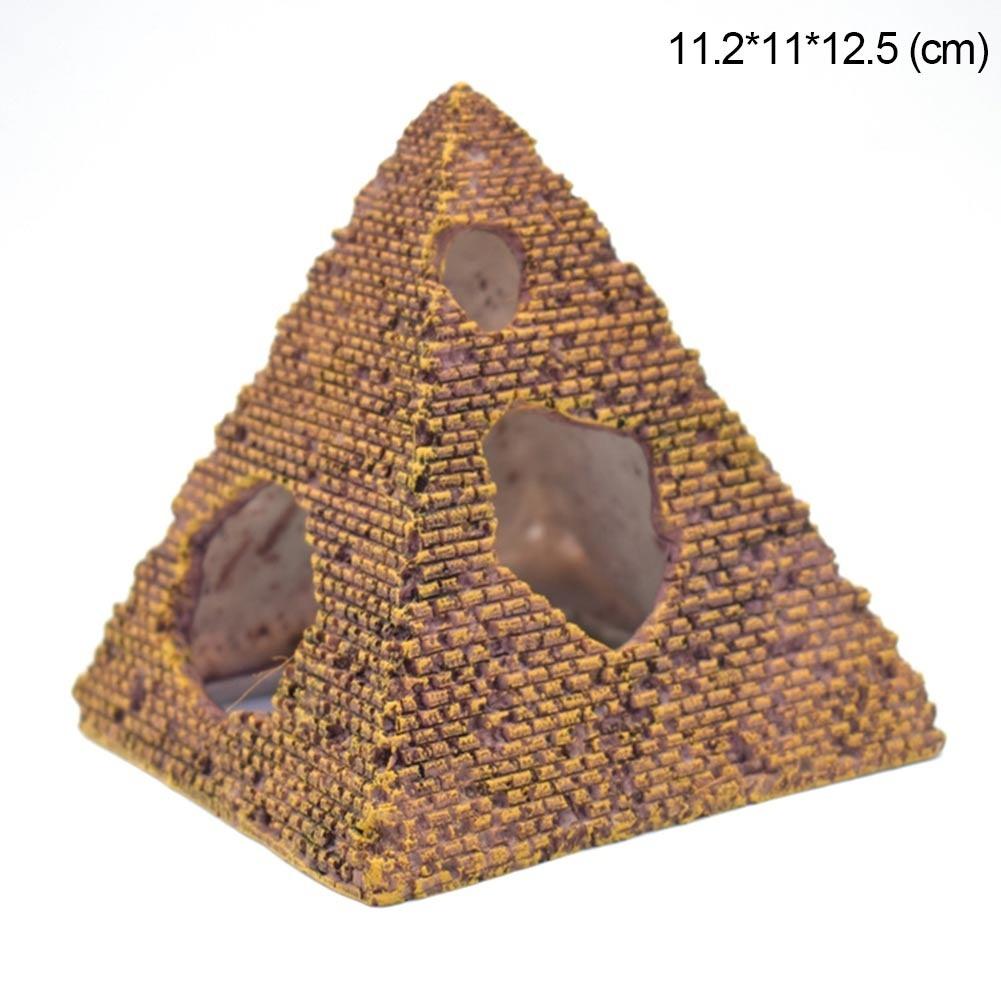Akwarium Ornament Krajobraz Symulacja Piramida Krewetka Ryba Schronisko Dekoracja Akwarium