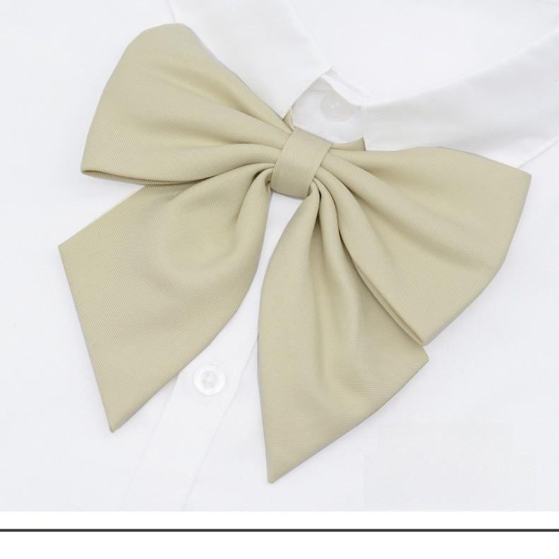Adult Women School Uniform Bow Tie With Breathable Cotton For Office And Casual Wear