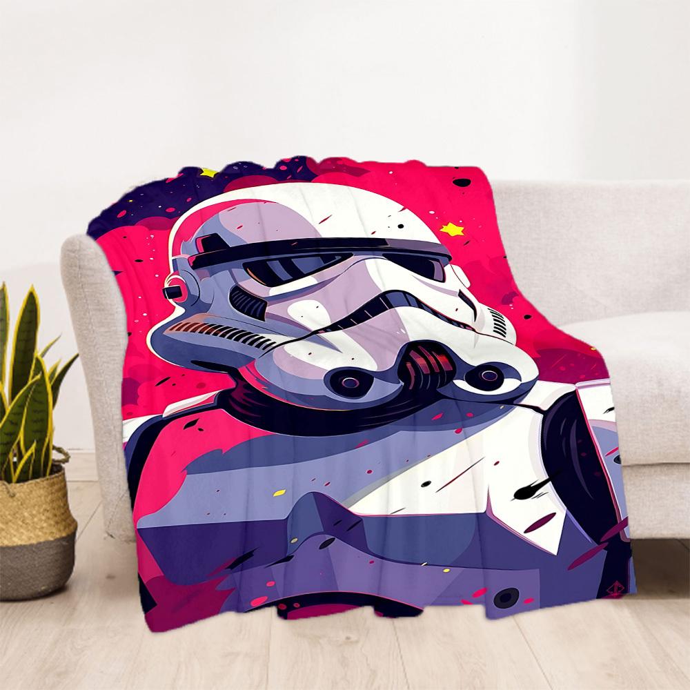 1PC Star Wars Outdoor Blanket Lightweight Flannel, Soft & Warm, All-Season Use for Sofa, Outdoor, Camping, Living Room, Office28