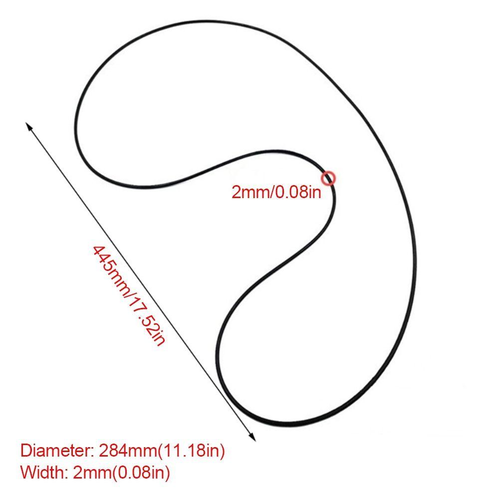 1Pcs 284mm Dia Turntable Rubber Drive Belt 2mm Width Phonograph Belt  Belt-Driven Turntables