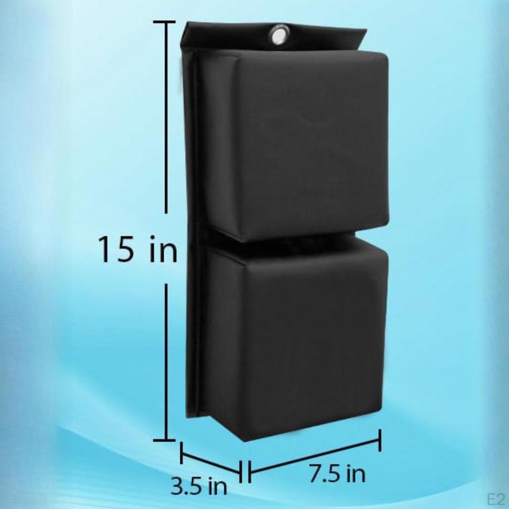 2 Pieces Boat Fender Black Protector Professional Easy To Store Convenient High Performance for