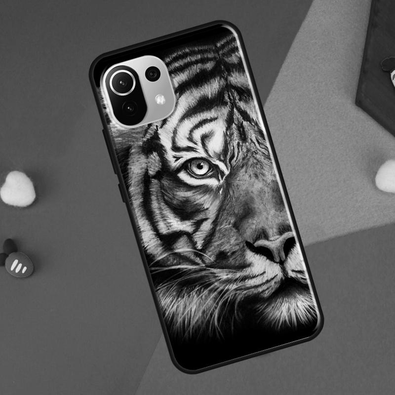 Lion Tiger Face Cover For Xiaomi 14 Ultra 13 11T 12T 13T 14T Pro POCO X7 X6 Pro X3 X5 F3 F5 M6 F6 Pro Case