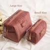 Portable Large Capacity Cosmetic Bag Multifunctional Velvet Makeup Bag Makeup Organizer Pouch Women Men
