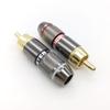 Gold-Plated Copper RCA Audio Plug, Self-Locking, 6.0mm