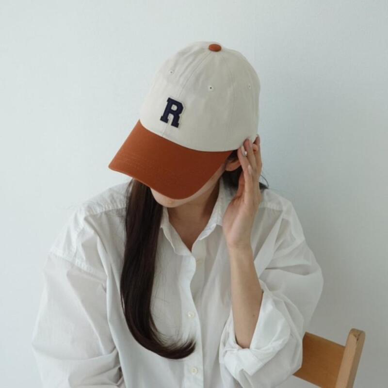 Ketrob Color Block Ball Cap Two-Tone Cotton Hat Women s Baseball Navy