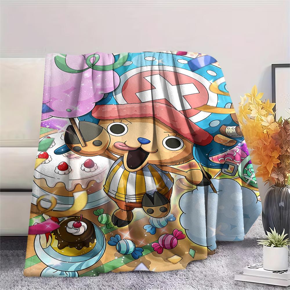 Coperta in Flanella con Stampa Personaggio One Piece, Alta qualità Confortevole per Tutte le Stagioni, Arredamento per la Casa, Calore e Comfort, Perfetta per Regali di Natale