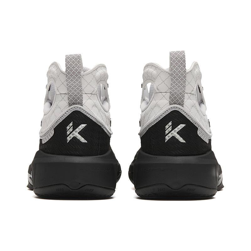 Anta KT8 Cushioning Slip Resistant Abrasion Resistant High top Basketball Shoes Men's Black White 112311101-9