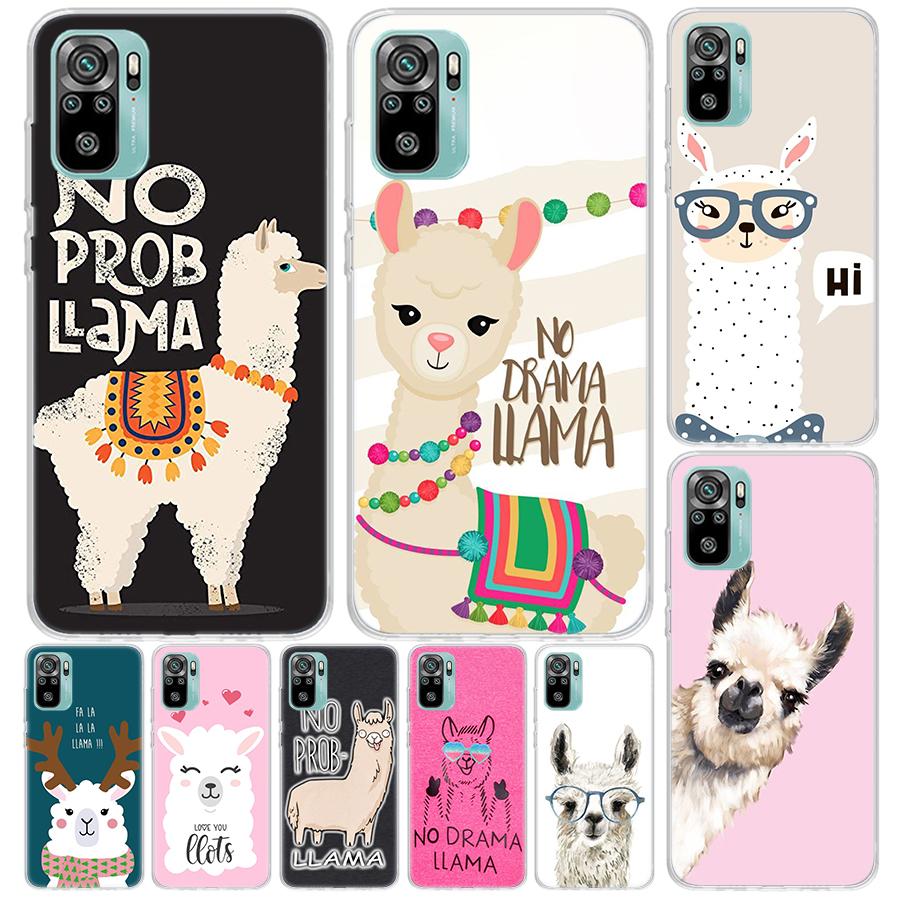 Lama Llama Alpacas Cover For Xiaomi Redmi Note 14 13 12S 12 11 Pro Plus Phone Case 11S 10S 10 11E 11T 14Pro 13Pro Print Coque No