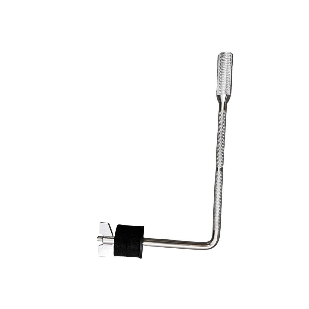 Single Ball Clamp Drum Rack Hardware with L-Shaped Hanging Bracket and Thickened Tom-Tom Stand Column.