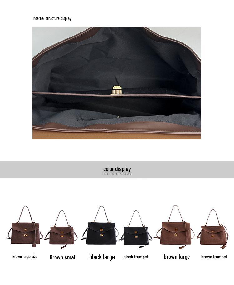 2025 Women's High-End Retro Matte Platinum Handbag: Trendy, Large Capacity Niche Underarm Commute Bag