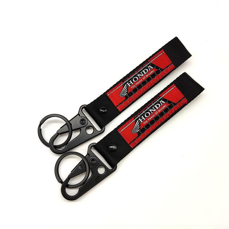 1pcs Motorcycle KeyRing Ribbon Lanyard KeyChain Key Holder For Honda CBR 125R 954 600 650F 650R 1100XX 1000F CBR 600RR 1000RR ZP8
