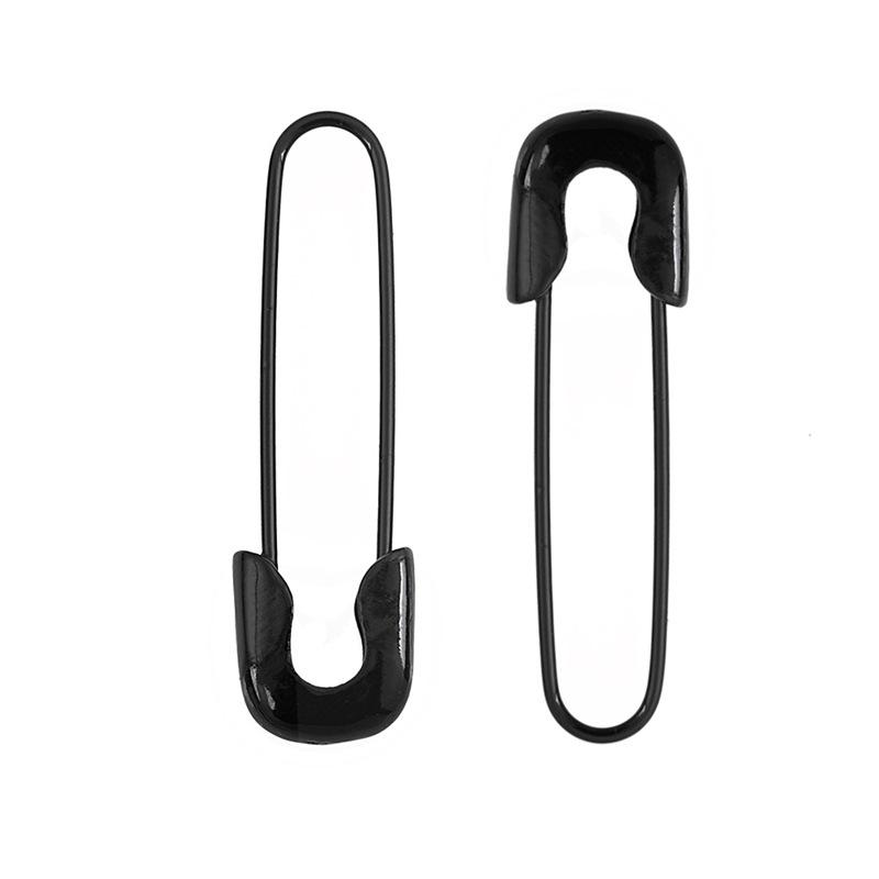 Classic Safety Pin Earings for Women Men Unisex Paper Clip Gold Silver Black Color Zinc Alloy Fashion Earings Jewelry Gift