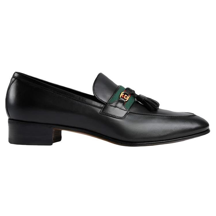 Gucci Interlocking Leather Loafers 3.5cm Men's (Unisex) Loafers 624720 1W610 1066