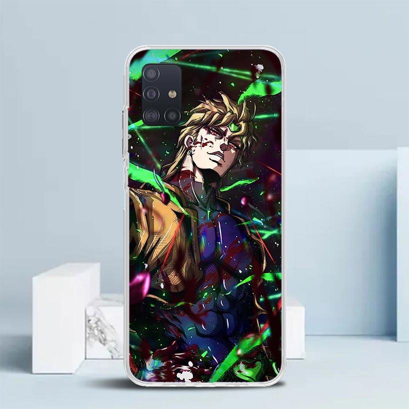 JoJo Adventure Dio Diego Brando Soft Cover for Samsung Galaxy A12 A22 A32 A52 A72 A02S Phone Case Note 20 Ultra 10 S10 Plus A51