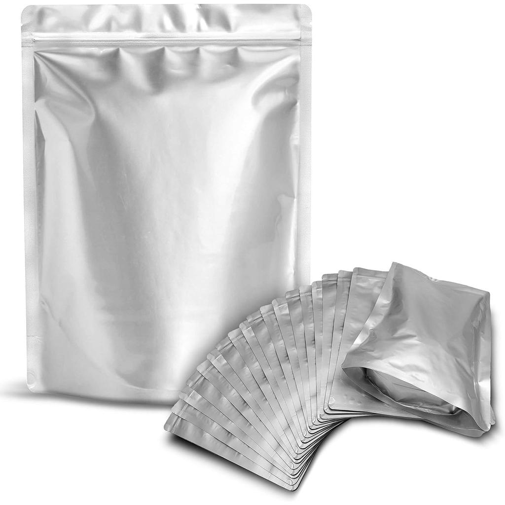 25 Mylar-Beutel 1 Gallone - Extra Dick 9,4 Mil - 10"x14" Luftdicht Vakuumversiegelbar Versiegelbare Mylar-Beutel für Langzeit-Lebensmittelaufbewahrung - Geruchsneutral Hitzebeständig