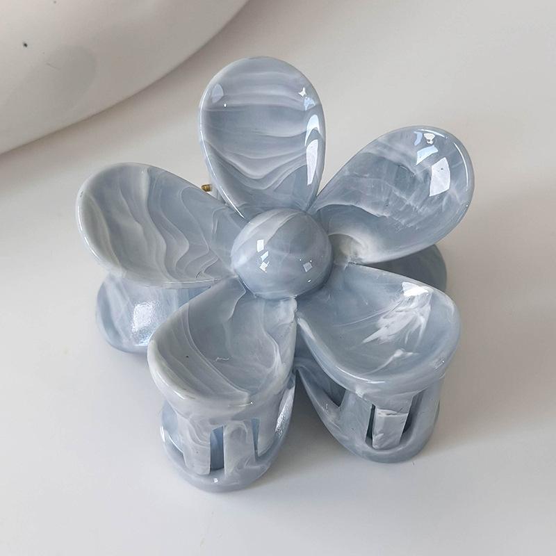 New Colorful Flower Shape Hair Claw for Women Girls Elegant Hair Clip Crab Hairpins Bath Barrettes Lady Fashion Hair Accessories
