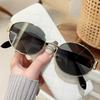 Kleine Metallrahmen Ovale Sonnenbrille für Damen Herren UV400 Brillen Herren Vintage Schutzbrille Luxus Shades UV400 Brillen