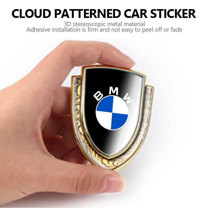 Car Metal Shield Emblem Side Fender Body Trunk Badge Sticker For BMW M3 M5 X3 E93 F10 F20 F30 F40 F15 F25 F26 F31 F49 F86 HF6
