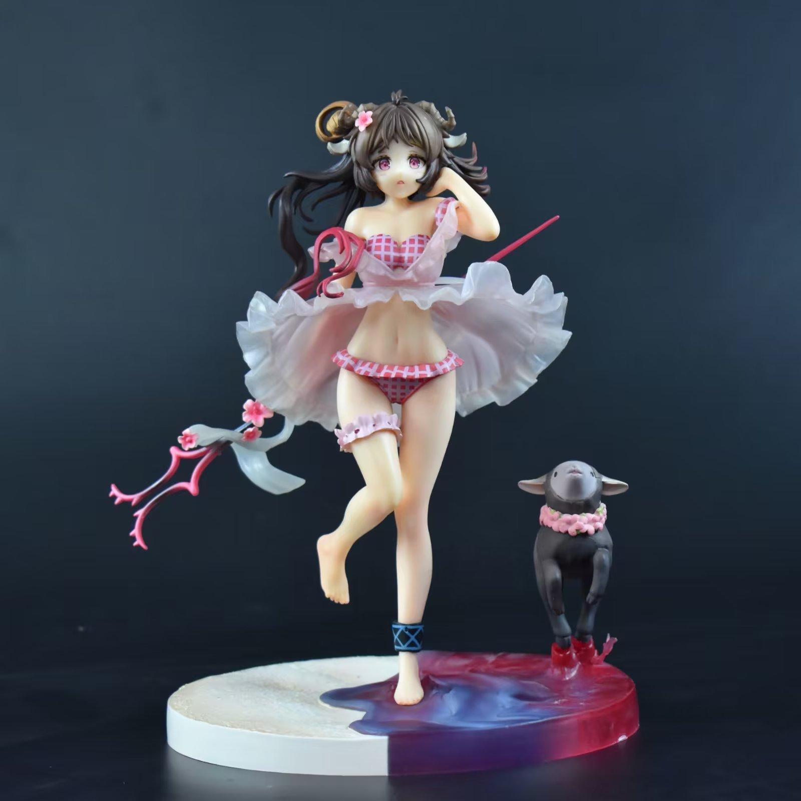 

Arknights Eyjafjalla Summer Petals FA018 Ver Аніме Фігурка Іграшка Гра PVC Action Collectible Gift Model Doll рожевий