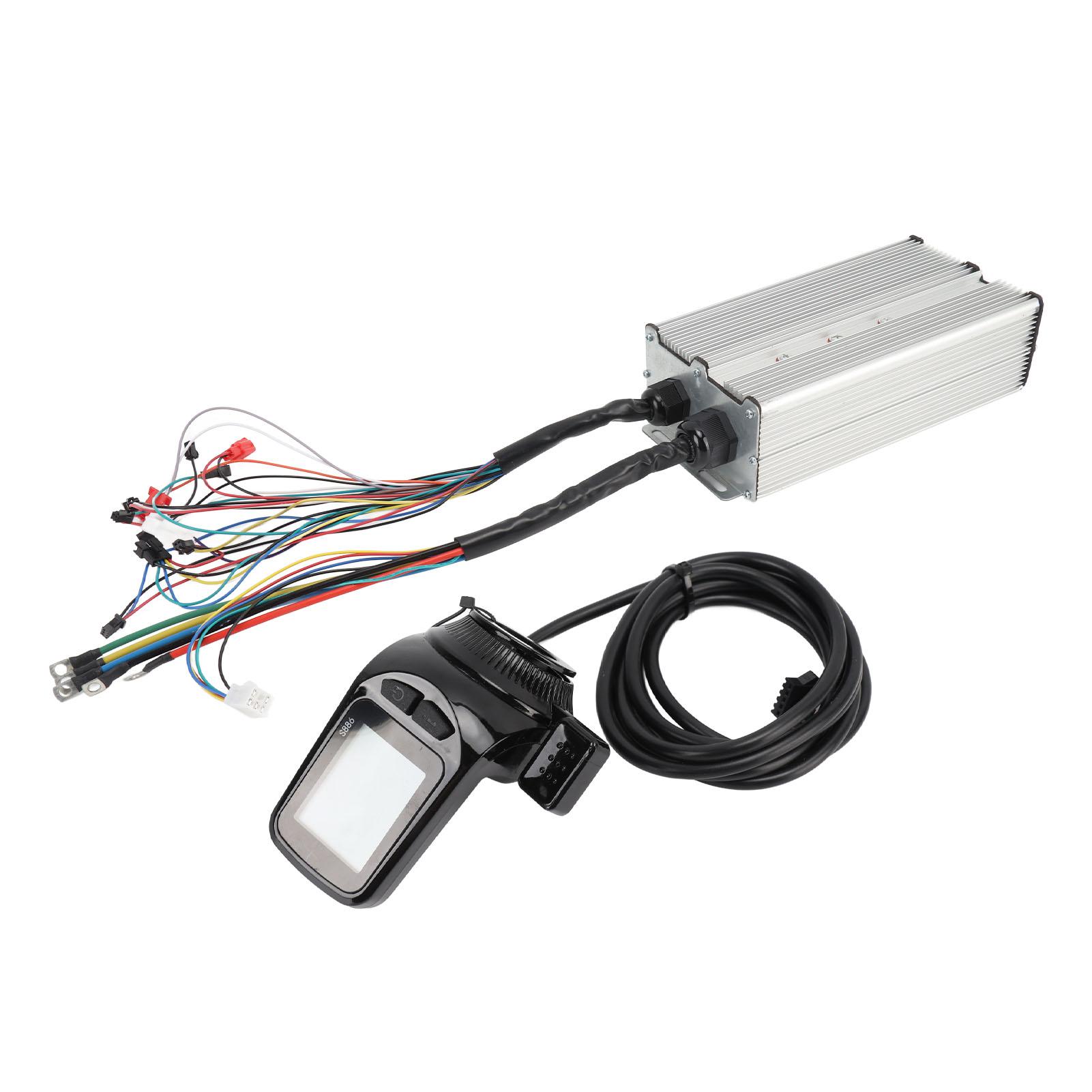 Brushless Controller LCD Display Kit 36?60V 2000?3000W Electric Bicycle Controller Panel Kit for Bike Conversion