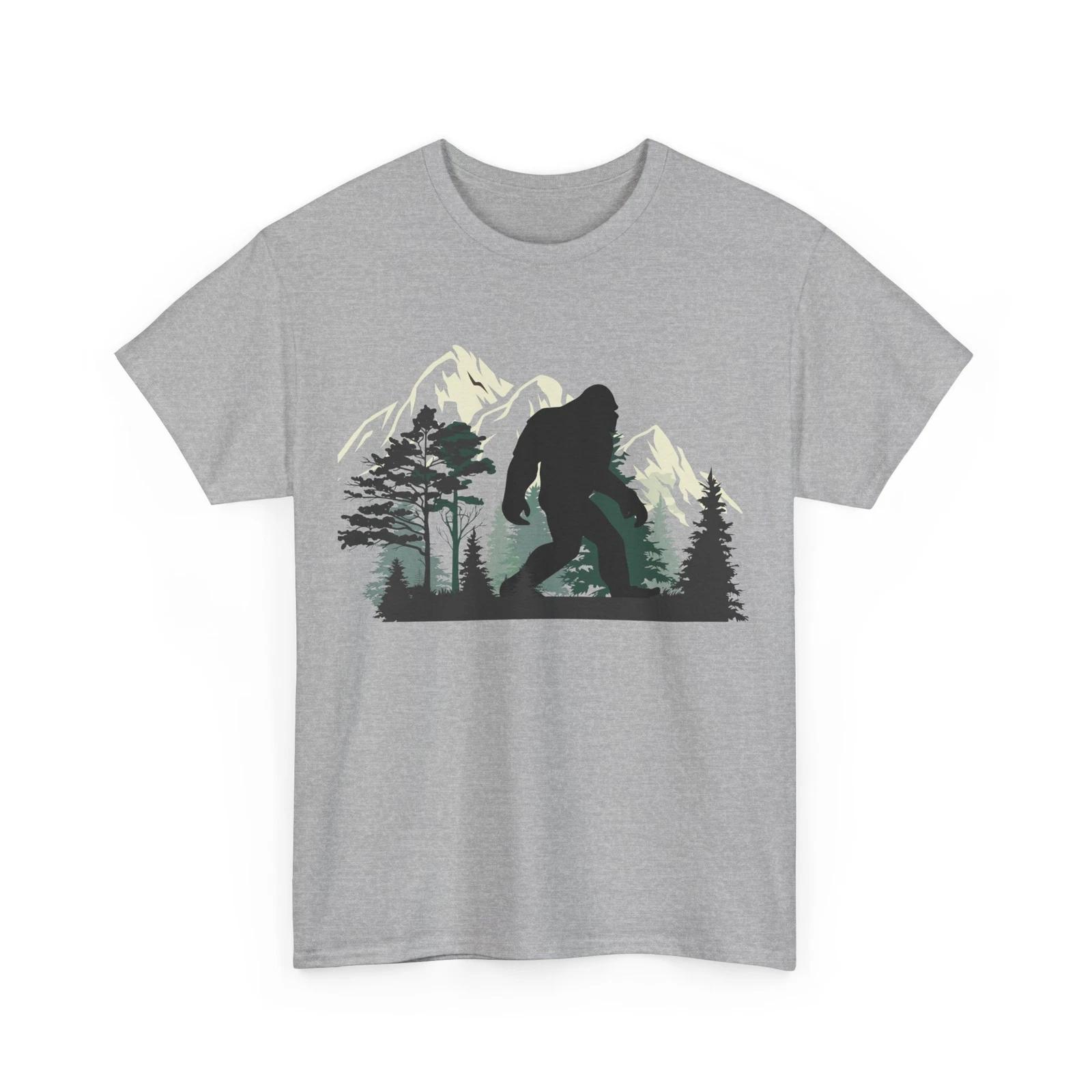 Bigfoot Shirt, Sasquatch Shirt, Bigfoot Forest Shirt, Mountain Bigfoot Shirt S