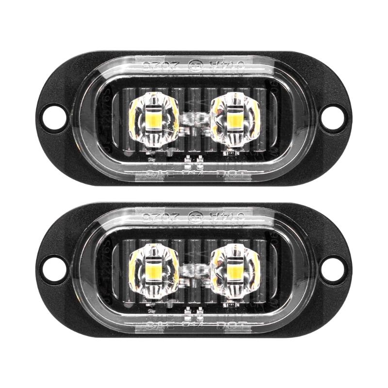 

Bright 2LED Strips Edge Light For Commercial Vehicles 12 to 24V Shockproof Design Easy Installation Safety Beacon