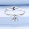 925 Silver Balloon Dog Charm Pendant Smooth Polished 3D Design for Women DIY Jewelry Gift Fit Original Bracelet