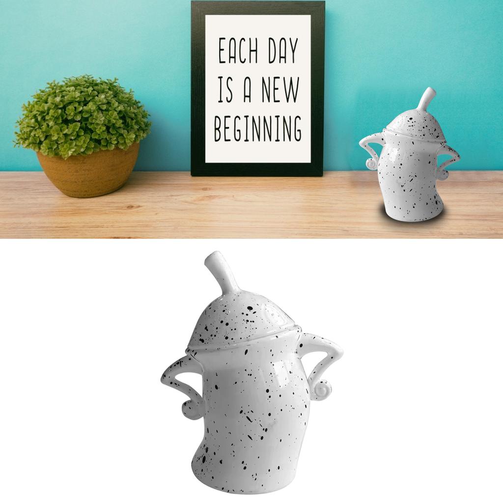 Kanister mit Haltung, sturzfest, langlebig, PVC, Lebensmittelkanister mit Deckel, Desktop-Becher-Ornament