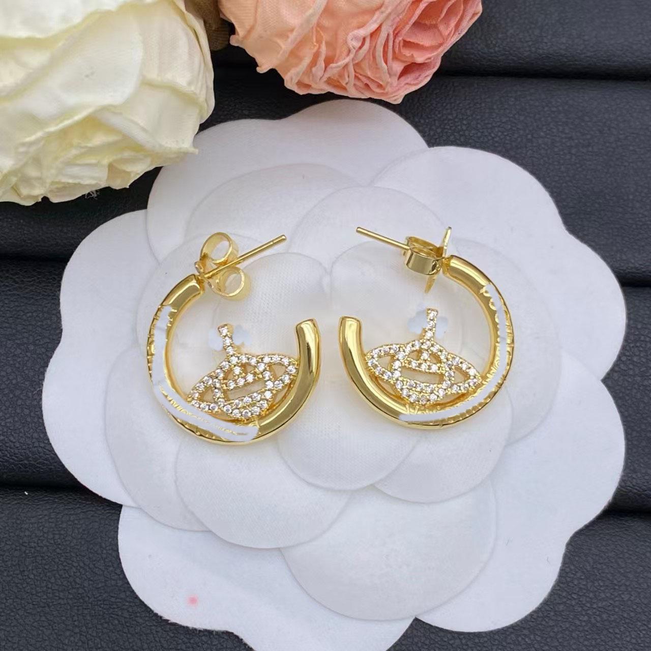 Westwood Silver Needle Stud Earrings - Elegant Niche Design