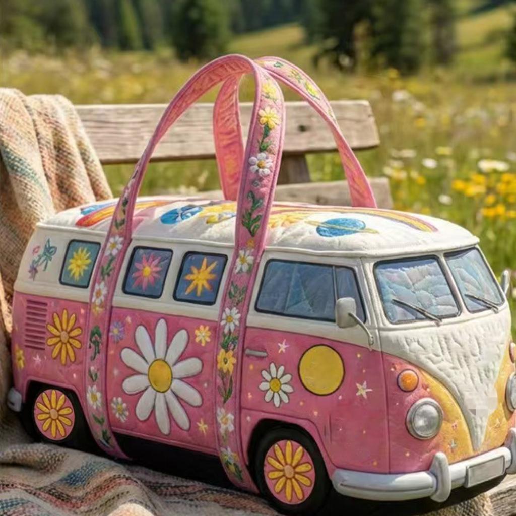 3D Chicken Series Quilted Pleated Cotton Travel Bag Fashion Printed Ladies Yoga Bag Handbag