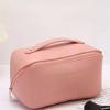 Luxury Leather Multi-Layer Travel Cosmetic & Toiletry Organizer Bag