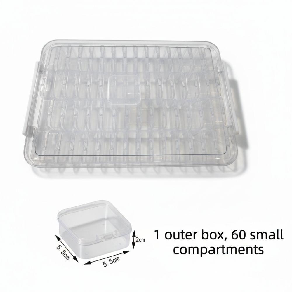 Large Capacity Organizer Box Plastic Storage Containers Jewelry Accessories