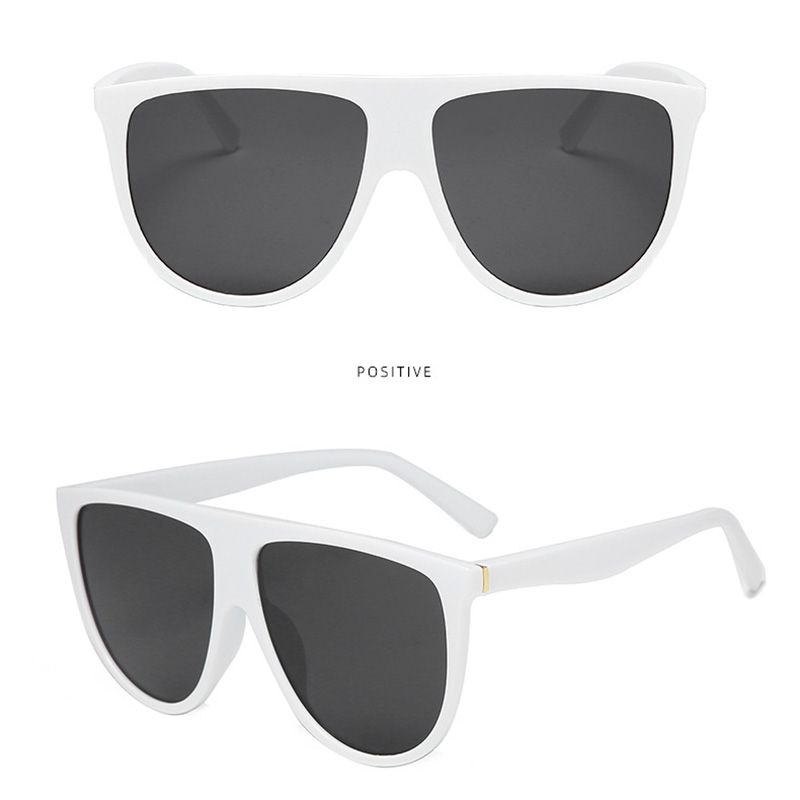 Oversized Women Sunglasses Ladies Vintage Flat Top Large Shield Fashion Uv400