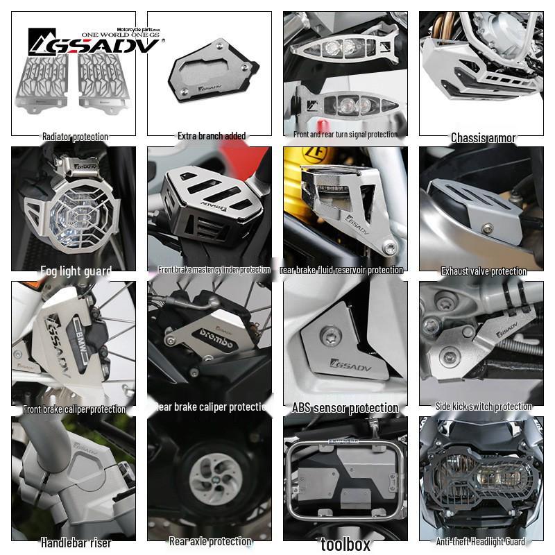 GSADV 21-Model BMW R1250GS 40th Anniversary Aluminum Alloy Crash Bars (Upper & Lower)